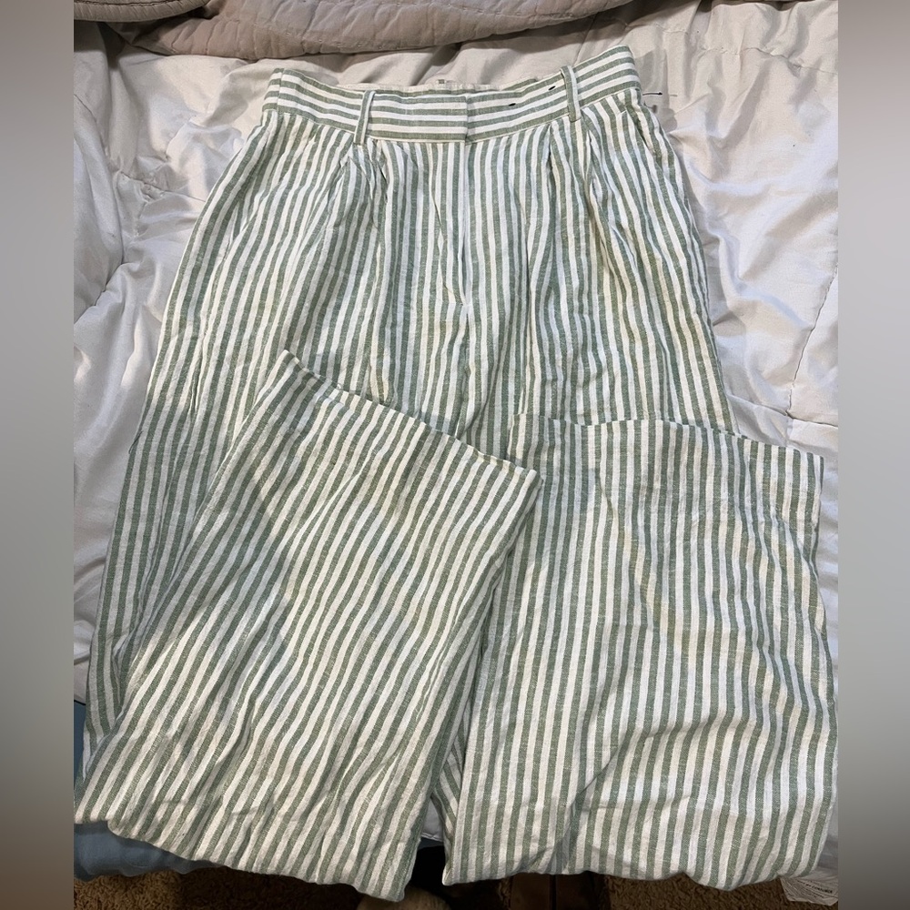 Striped Linen Pants